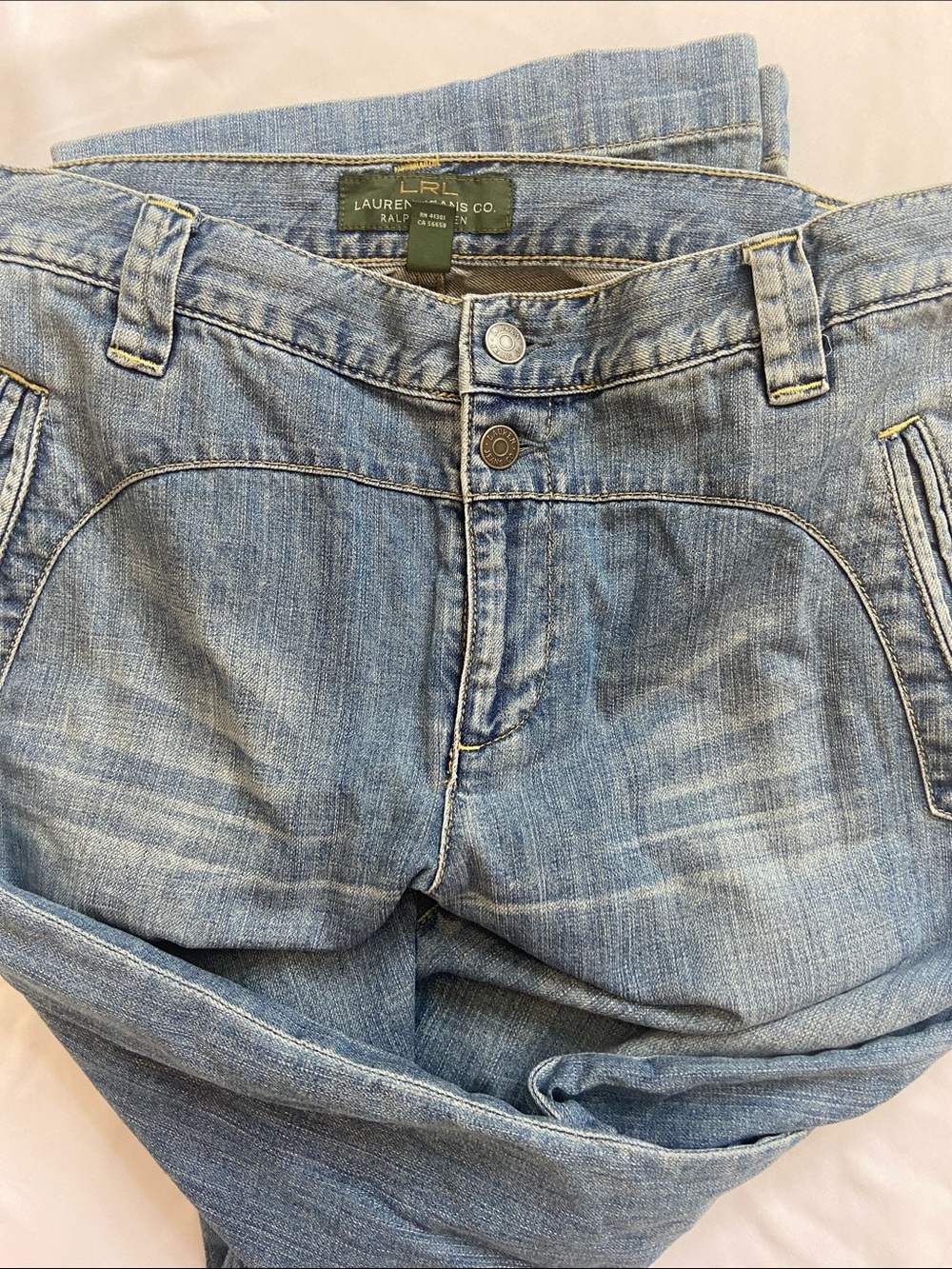 Ralph Lauren Wide Leg Jeans Size 8 - Picture 4 of 4